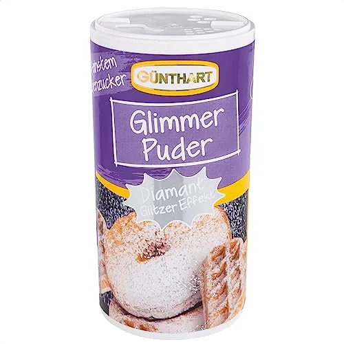 Günthart BackDecor Glimmer Puder Weiß, 100 g, in praktischer Dose