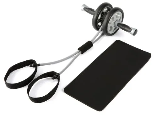 Gymstick Home Fitness Collection Ab-Roller + DVD in schwarz von Gymstick