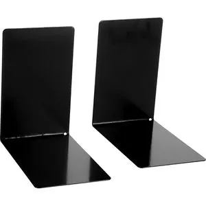 Alco Buchstütze 4301-11, schmal, schwarz - Briefablagen, pulverbeschichtetes Metall, kratzfest und ohne scharfe Kanten für optimale Ordnung und Struktur in Ihrem Bücherregal.