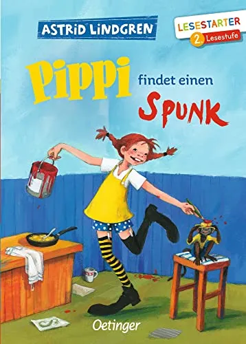 Pippi findet einen Spunk: Lesestarter. 2. Lesestufe. Astrid Lindgren Kinderbuch-Klassiker für Leseanfänger. Oetinger Erstlesebuch ab 7 Jahren
