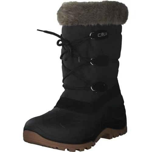 CMP Winterstiefel Schwarz Größe 41 für Damen - Wanderschuhe mit wärmendem Textilfutter und rutschhemmender Sohle, ideal für winterliche Abenteuer und Spaziergänge.
