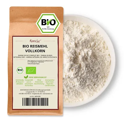  1kg Bio Reismehl Vollkorn ohne Zusätze, BIO Reis Mehl 9,90 EUR/kg