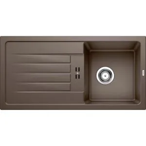 BLANCO Spülbecken FAVUM 45 S, cafe - Granitspüle mit Abtropffläche - Sanitäranlagen & Zubehör - Hochwertige 100% Quarzkomposit-Oberfläche, hitzebeständig und leicht zu reinigen, ideal für moderne Küchen.