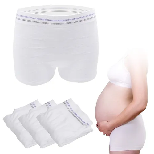 Damen Unterwäsche Set 3er Pack Größe XL Weiß HANSILK Baumwolle Modell-Nr