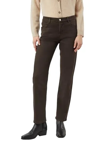 Comma Elastische Jeans Straight Leg - Bequeme Straight Leg Jeans mit mittelhohem Bund, aus elastischem Denim. Praktische Gürtelschlaufen und 5-Pocket-Design für einen lässigen Look.