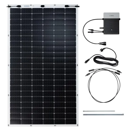 Bosch Solar 4000 P 300 W Balkonkraftwerk - Ultraleichtes PV-Modul - Monokristalline Solarmodule mit einem Gewicht von unter 6 kg, ideal für eine einfache Selbstmontage bis 22 m Höhe und hohe Effizienz mit 21,5% Wirkungsgrad.