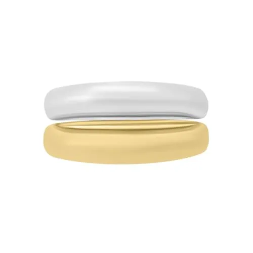 Fossil Damenring Ellis JF04876998 - Bicolor Edelstahlring - Eleganter bicolor Damenring aus Edelstahl von Fossil, Größe 55 – perfekt für jeden Anlass und ein stilvolles Accessoire.