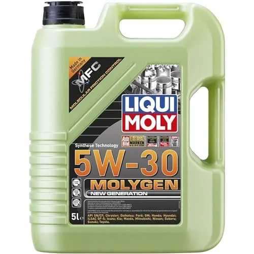LIQUI MOLY Motoröl Molygen 5W-30 - 5 L - Hochleistungs-Motorenöl für optimale Motorpflege, kompatibel mit vielen OPEL Modellen für verbesserte Leistung und Schutz.