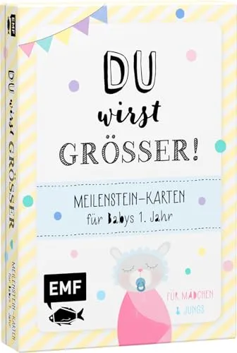 Produktbild Du wirst größer! Meilenstein-Karten für Babys 1. Jahr: Karten für besondere Erinnerungsfotos - Für Mädchen & Jungs