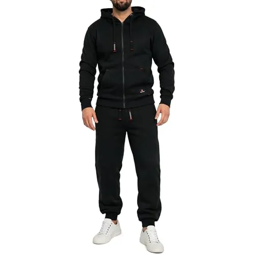 Höhenhorn Cozalp Herren Jogginganzug Schwarz Gr. S – Bequem und Vielseitig - Komfortabler Herren-Jogginganzug aus Baumwolle in Schwarz, ideal für Sport und Freizeit. Atmungsaktiv und flexibel für höchsten Tragekomfort, perfekt für entspannte Abende oder das Workout.