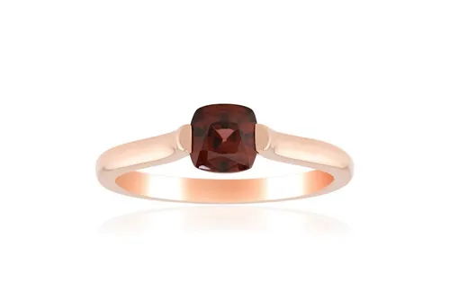 Cavill Solitärring Rosa Zirkon Rosévergoldeter Silberring (1-tlg)
