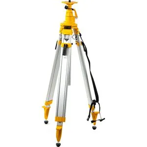 DeWalt Baustativ DE0735-XJ: Höhenverstellbar von 115 bis 300 cm - Ständer für Nivelliergeräte und Laser, mit 5/8 Zoll Gewinde. Ideal für unwegsames Gelände dank rutschfester Gummifüße und leichtem Transport.