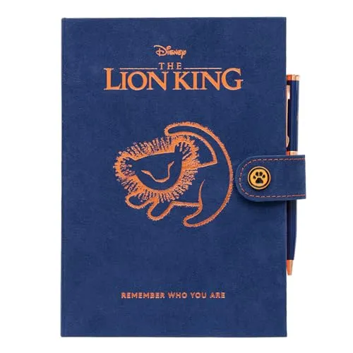 Grupo Erik Premium Notizbuch mit Stift Disney der König der Löwen Notizbuch A5 Dotted - Notizbuch Klein - Reisetagebuch zum selberschreiben - Bullet Journal Dotted A5 Tagebuch Disney Fanartikel