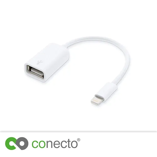 USB-OTG Adapter-Kabel mit 8-pin-Stecker für Apple iPhone 5 – X + iPad mini, Air