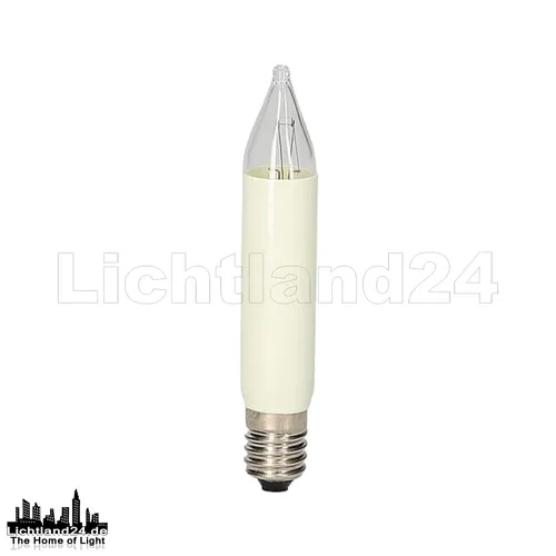 E10 - 8V / 3W Kleinschaftkerze 11x67mm für Schwibbögen und Lichterketten