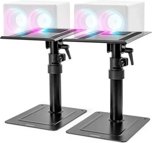 Duronic SPS30 Lautsprecherständer - Höhenverstellbarer und drehbarer Lautsprecherständer für optimale Klangqualität und ästhetische Raumgestaltung, ideal für Heimkino und Recording Studios.