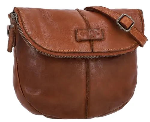 Gusti Leder Umhängetasche Iselin - Umhängetasche im 80s-Revival-Stil, geräumig und aus hochwertigem Echtleder, ideal für den Alltag und besondere Anlässe.
