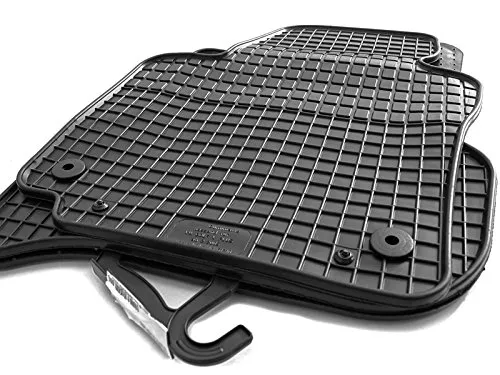 Gummimatten passgenau für VW Golf Plus (2005-2014) Gummi Matten Schutz Fußmatten Geruchsneutral Fahrzeugmatten 4-teilig Schwarz