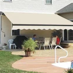 Sekey Gelenkarmmarkise 250×200 cm – Beige, manuell verstellbar - Hochwertige Gelenkarmmarkise für Balkon und Terrasse. Mit ergonomischer Handkurbel und wasserabweisendem Gewebe für flexiblen Sonnenschutz und optimale Schattenplätze bei jedem Wetter.