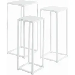 Blumensäulen-Set Blackburn in Weiß - Elegantes Blumensäulen-Set in Weiß, perfekt für stilvolle Dekoration und als Blickfang in Ihrem Wohnraum.