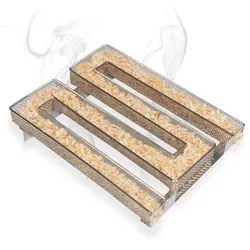 Kaltrauchgenerator mit 5 Stunden Räucherzeit - Grillzubehör für Anfänger und Profis, ermöglicht perfekte Räucherergebnisse mit einem besonderen Geschmackserlebnis durch Kaltgeräuchertes. Ideal für Lachs, Käse, Fleisch und mehr.