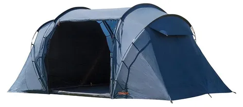 Campout 4-Personen Vis-à-Vis Kuppelzelt – 2 Schlafkabinen – 5000 mm Wassersäule – Wohnbereich – Aufbauzeit 15 Min – inkl. Vordachstangen & Tragetasche
