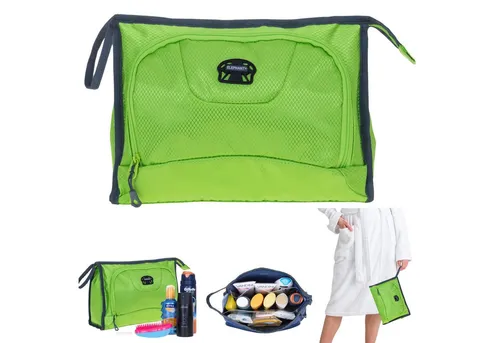 ELEPHANT Kulturbeutel Trainer groß - Lime Green - Kulturbeutel mit wasserabweisendem Material, ideal für Reisen. Mit 4 Litern Volumen und praktischen Innentaschen für optimale Organisation.