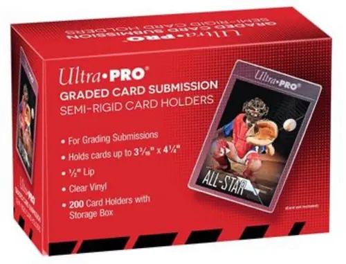 10x Ultra Pro Semi Rigid 1/2“-Lip Tall Sleeves für TCG Grading PSA NEU