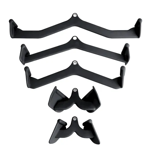 PH Fitness Multi Grip Attachment Set - 5 Griffe – Vielseitige Griffe für Lat-Pulley & Rudern – Verstellbare Fitnessstange mit Schaumstoff-Gummi-Rutsch