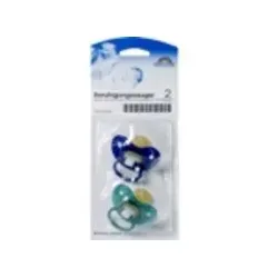 Beruhigungssauger Kieferor.Lat.6-18 M.blau/petrol 2 St in weiß von Büttner-Frank