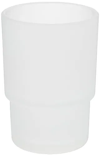 WENKO Ersatzzahnputzbecher aus satiniertem Glas