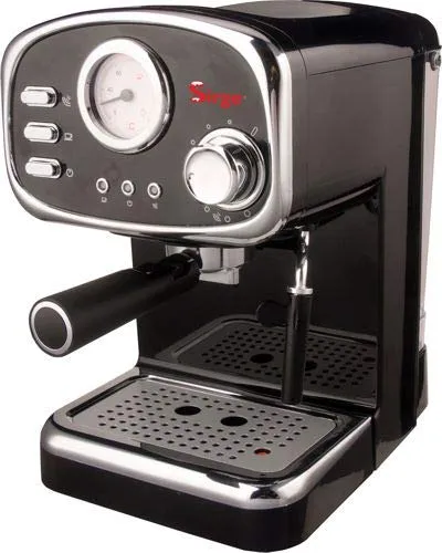 Sirge CREMILDA - Traditionelle Espressomaschine mit 15 bar Pumpe, 1100W, revolutionärem CREMAPIU-Filter für extra cremigen Kaffee und Cappuccino