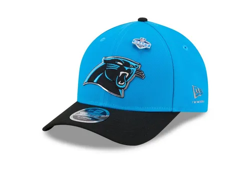 New Era 9Forty M-Crown Cap NFL 2026 DRAFT Carolina Panthers - Stylische Snapback-Hut für Herren in Sky Blue, ideal für den Sommer. Aus 100% Polyester gefertigt, vereint er Komfort und Sportlichkeit für jede Freizeitaktivität.