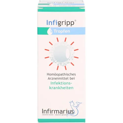 Infigripp Tropfen 100 ml - Infirmarius - Effektive Unterstützung bei Erkältungssymptomen, ideal für schnelle Linderung und Wohlbefinden.