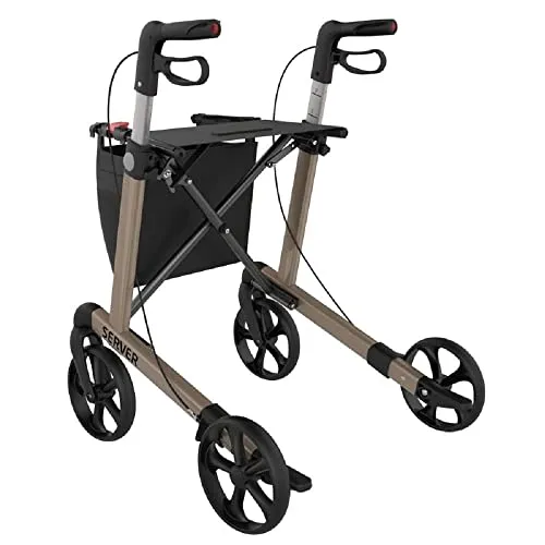 Rehasense Rollator - Stabiler Gehwagen für mehr Mobilität - Behinderten-Bedarf, bietet Sicherheit und Unterstützung beim Gehen, ideal für Senioren und Menschen mit Mobilitätseinschränkungen.