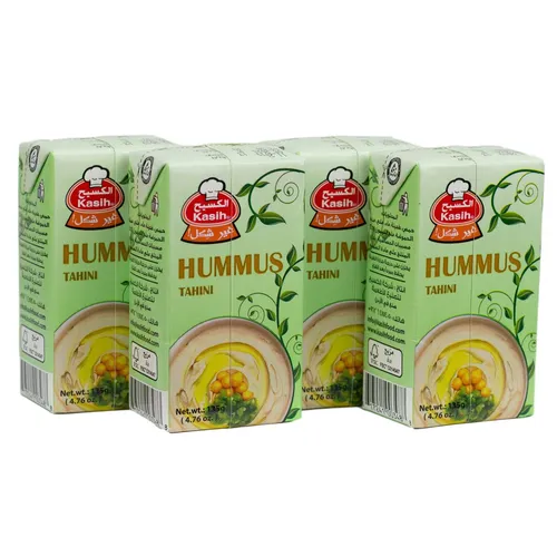 Kasih Hummus bi Tahina Arabisches Kichererbsenpüree 4 x 135 g