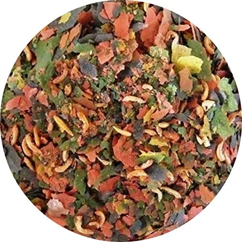 Flockenfutter Natural Flocken Hauptflocken Fischfutter Aquarium Zierfischflocken (500ml)