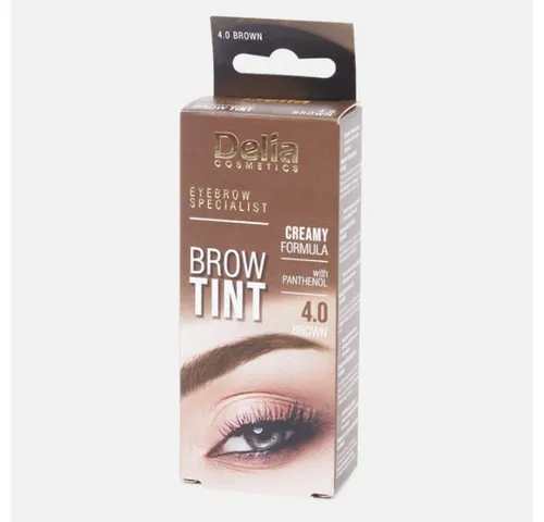 Delia Augenbrauen-Farbe 15 ml Brow Tint - Augenbrauen-Make-Up mit cremeartiger Formel und Panthenol für einen natürlichen Look. Ideal für bis zu 10 Anwendungen, einfach und präzise anzuwenden.