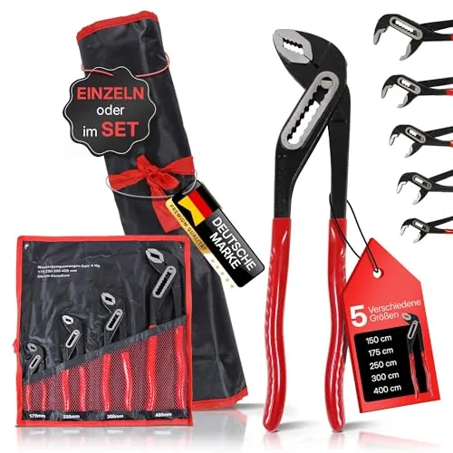 BOOMET Wasserpumpenzange 150mm · Robuste Zange für präzises Greifen und Halten · Rohrzange einzeln oder als Zangenset · Pumpenzange für Armaturen und Rohrarbeiten