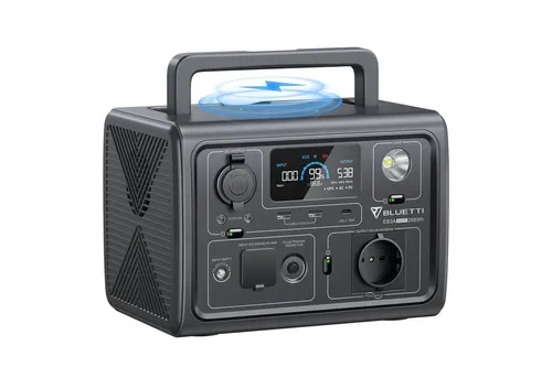 BLUETTI Stromerzeuger EB3A - Tragbarer Solargenerator 600 W - Stromerzeuger für Camping und Outdoor, ausgestattet mit einer LiFePO4 Batterie und Smart Control über die BLUETTI App für maximale Flexibilität.