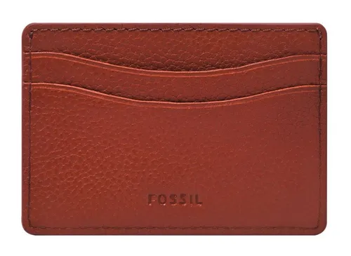Fossil Kartenetui Anderson - Echtes Leder - Etuis aus echtem Leder mit 3 Fächern für Kreditkarten und Visitenkarten. Kompaktes Design, ideal für jede Tasche. Nachhaltig mit recyceltem Polyester gefertigt.