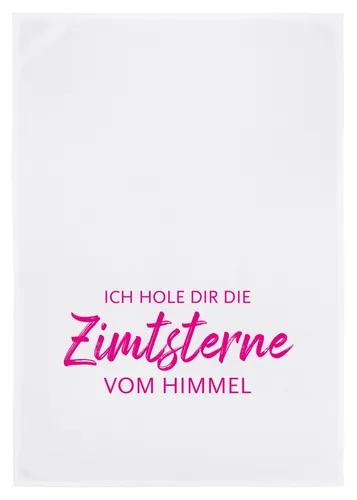 Geschirrtuch 17;30 Hamburg 100% Weihnachten Zimtsterne X-Mas Sprüche Humor