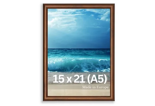 Victor (Zenith) Bilderrahmen David, Bilderrahmen Braun 15x20 cm (A5), Bilderrahmen Art Deco