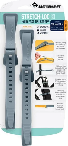 Sea to Summit Stretch-Loc 2er Pack Farbe: grau / Größe: 30