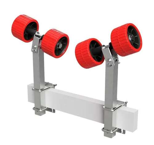 SUPROD Auffahrrampe Pendelrollen Sliphilfe Bootstrailer Ø 120 mm, 2er - Die SUPROD Pendelrollen erleichtern das Slippen von Booten und bieten eine robuste Unterstützung. Ideal für Trailer mit einer Rahmenhöhe von 40-120 mm und einer Belastbarkeit von bis zu 300 kg.