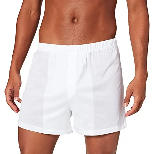 Hanro Herren Boxer Cotton Sporty Short, Weiß (white ), 48/50 (Herstellergröße: M)