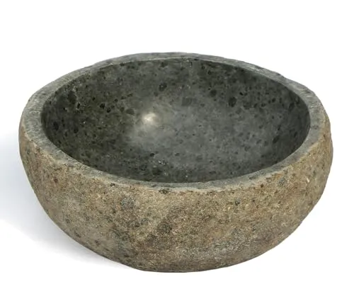 Wogeka Vogeltränke aus massivem Flussstein von Wogeka