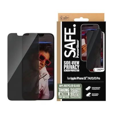 PanzerGlass SAFE Privacy UWF Displayschutz für iPhone 16e, 14, 13, 13 Pro