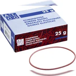 ALCO Gummiring Naturkautschuk 25mm rot 25g