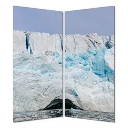 Wallario Duschrückwand 160 x 180 cm Gletscher-Motiv - Selbstklebende Wandverkleidung in Glasoptik - Hochwertige Duschrückwand mit Gletscher-Motiv, kratzfest und pflegeleicht. Ideal zur Überdeckung von Fliesenfugen und für eine moderne Badezimmergestaltung. Einfache Montage auf staub- und fettfreien Untergründen.